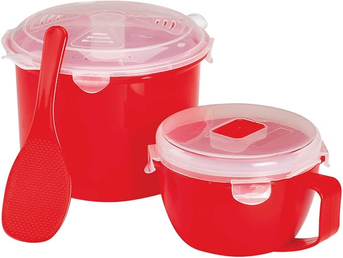Microwave Rice Cooker and Handled Bowl by Chef's Pride