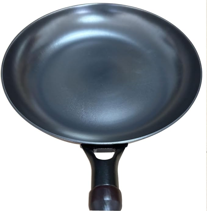 11.8"(30cm) Cast Iron Skillet Frying Pan Physical Non-Stick Cooking Pan with Wooden Handle, Use on the Gas & Electric Stove, Oven, Induction Cooktop, Grill or Over a Campfire,Fried Beef Steak