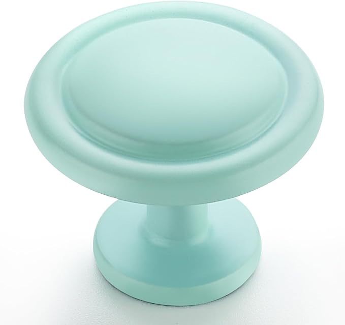 Ravinte 1 Pack 1-1/4 inch Kitchen Cabinet/Drawer/Dresser Knobs Green Zinc Drawer Pulls/Handles