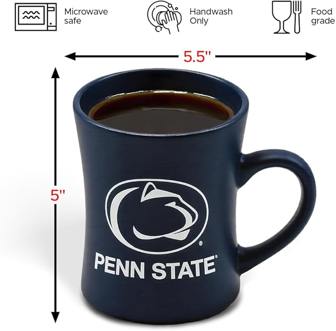 Penn State Nittany Lions Ceramic 16oz Sculpted Mug ??Official Team Logo Coffee Cup ??Handwash Recommended ??Individually Boxed