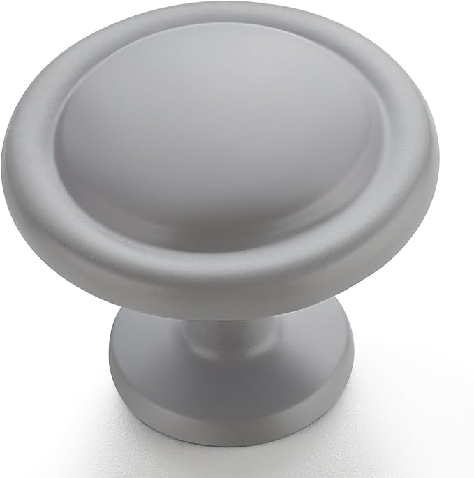 Ravinte 1 Pack 1-1/4 inch Kitchen Cabinet/Drawer/Dresser Knobs Grey Zinc Drawer Pulls/Handles