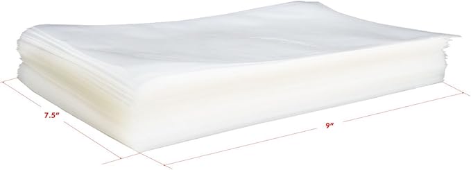 UltraSource - Vacuum Chamber Pouches 7.5" x 9" Pack of 1000, Durable 4-Mil Thickness, Improved Puncture Resistance, Pre-Cut Pouch with Tear Notch, BPA Free