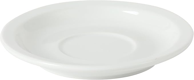 Gibson Home Gracious Dining 7-Ounce Cappuccino Cups Set of 4, Stackable Coffee Cups with 4 Saucers, Metal Stand, Coffee Mugs for Latte, Caf챕, Mocha, Tea