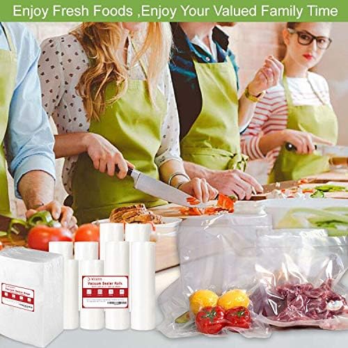 200 Gallon Size 11x16Inch 4mil Food Sealer Vacuum Sealer Bags with Commercial Grade,BPA Free,Heavy Duty,Great for Food Vac Storage or Sous Vide Cooking