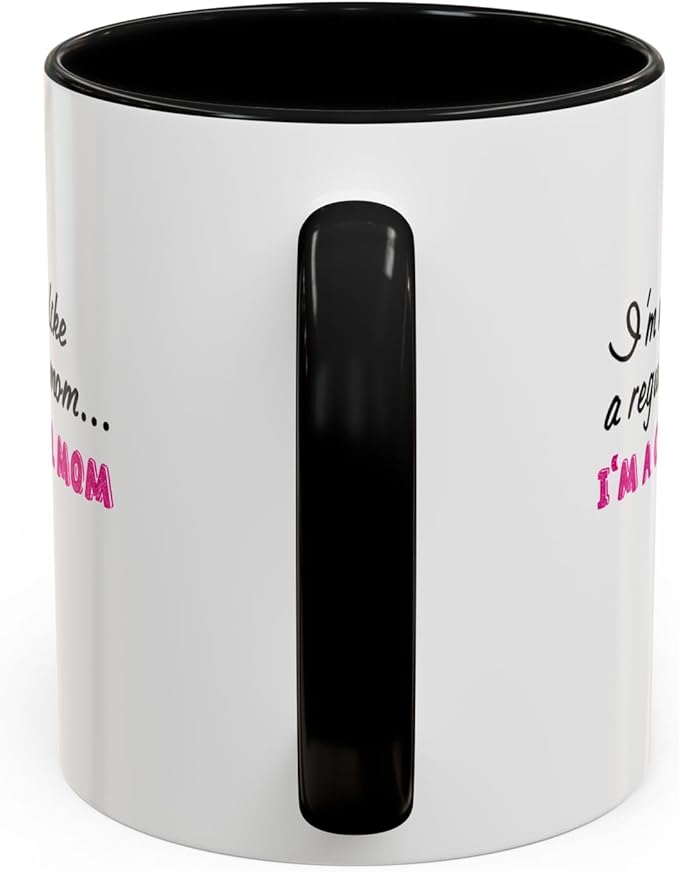 Cool Mom Accent Coffee Mug - Gift for Mother's Day, Birthdays, Coffee Lovers, Moms, Fun Kitchen Decor, Cool Regular Mom Cup
