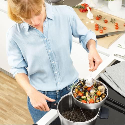 Fissler Vitavit Premium Pressure Cooker with Steamer Insert, 3.7 Quart