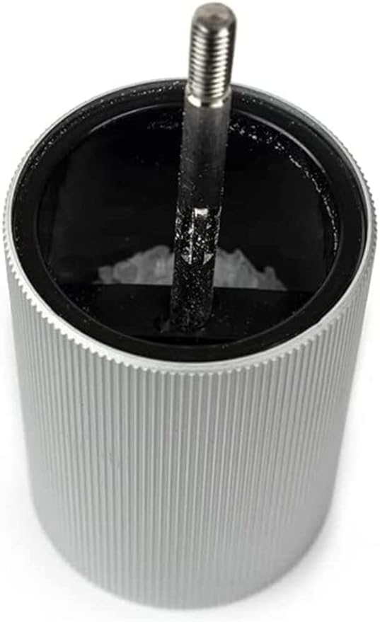 PEUGEOT- Line Salt Mill - Classic Grind Adjustment - Aluminium and Wood PEFC Certified - Made in France - Natural Color 12 cm - 4.75″