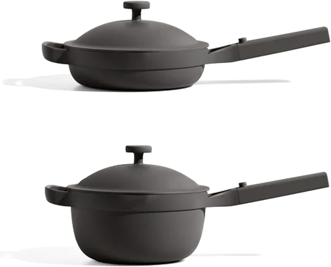 Our Place Mini Cookware Duo | 6-Piece Ceramic Cookware Set with Mini Always Pan & Mini Perfect Pot | Induction & Oven Safe up to 450째F | Nonstick, PFAS-Free Non-Toxic Cookware | Char