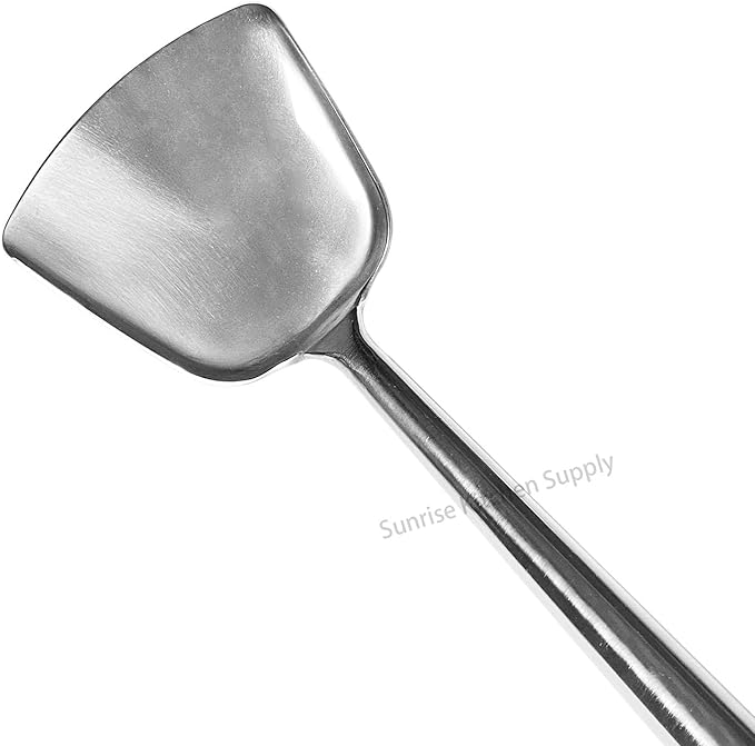 Sunrise Kitchen Supply All Stainless Steel Wok Shovel #2