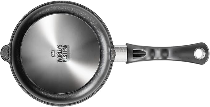 AMT Gastroguss The World쨈S [.] Saute pan for Induction, Diameter 24 cmh Height 6 cm, die-cast Aluminium, Lotan짰 Non-Stick Coating for Fat-Free-Frying, AMZN-I-624-US