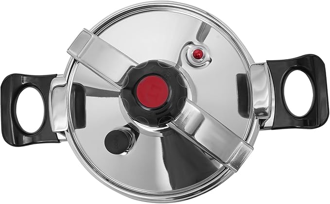 6.35Quart Stainless Steel Pressure Cooker Presto Pressure Canner Secure locking System Pressure Pot Thickened Silicone Ring And Anti-scald Handle Pots and Pans Kitchen Cookware Dishwasher Safe (7L)