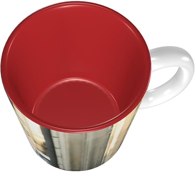 Custom Color Mugs with Partial or Full-Size Printing Customizable Photos and Text Coffee Mugs Creative Multicolor Designs Image (Full-Width, Red)