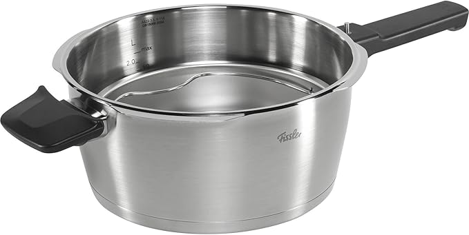 Fissler Vitavit Premium Pressure Cooker with Steamer Insert, 3.7 Quart