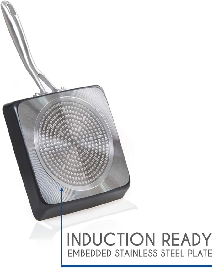TECHEF - Onyx Collection, Nonstick Tamagoyaki Japanese Omelette Pan/Egg Pan (PFOA Free), Made in Korea