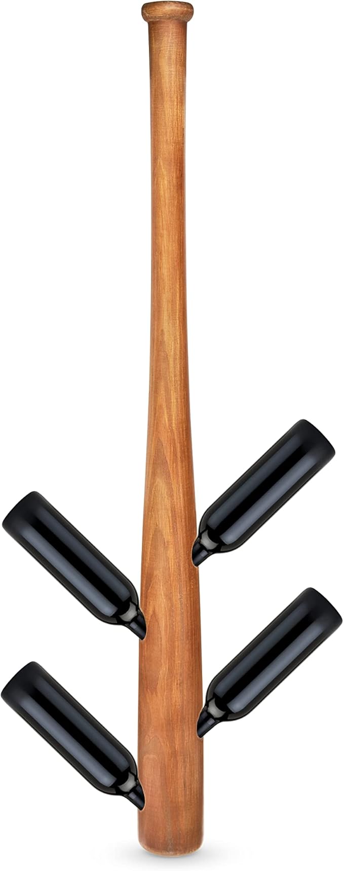 Foster & Rye Baseball Bat Bottle Wine Racks, Brown