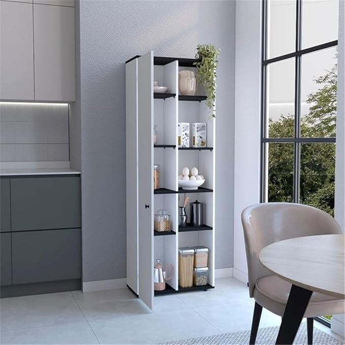 Tuhome Hoyt Multistorage Kitchen Pantry Multi-Color Manufactured Wood