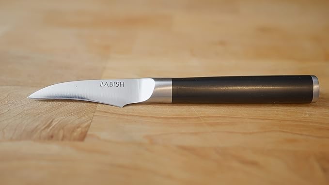 Babish Birds Beak Peeling Paring Tourne Knife ??High-Carbon 1.4116 German Steel Kitchen Knife ??Precision Peeling and Paring Tool