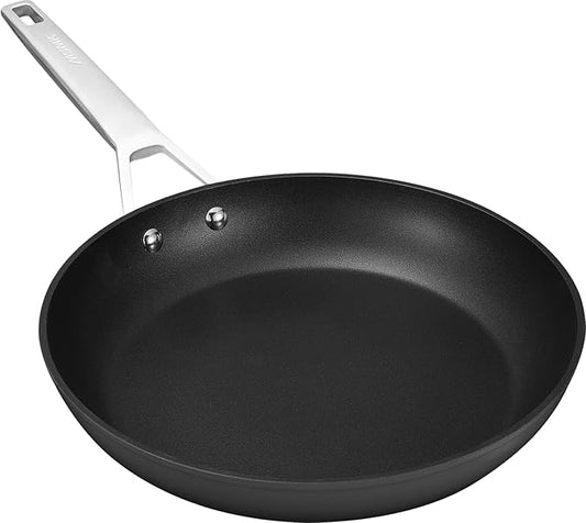 MsMk Nonstick Frying Pan, 12 1/2 Inch Titanium and Ceramic Nonstick Large Skillet Pan, Sturdy and Durable Skillet Nonstick, for Various Stove Type, Oven Safe to 700째F Pan for Cooking, Dishwasher Safe