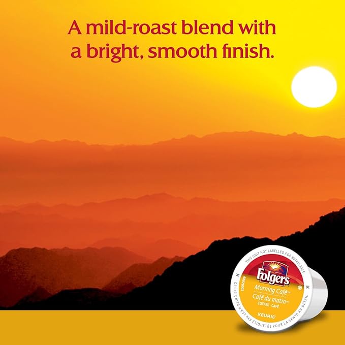 Folgers Morning Caf챕 K-Cup Coffee Pods 30 K-Cup Pods
