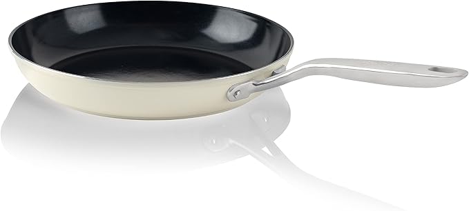 TeChef Collection 10" Ceramic Nonstick Frying Pan Skillet, Nontoxic - Free of PFAS, PFOA, PTFE, Made in Korea (10-in)