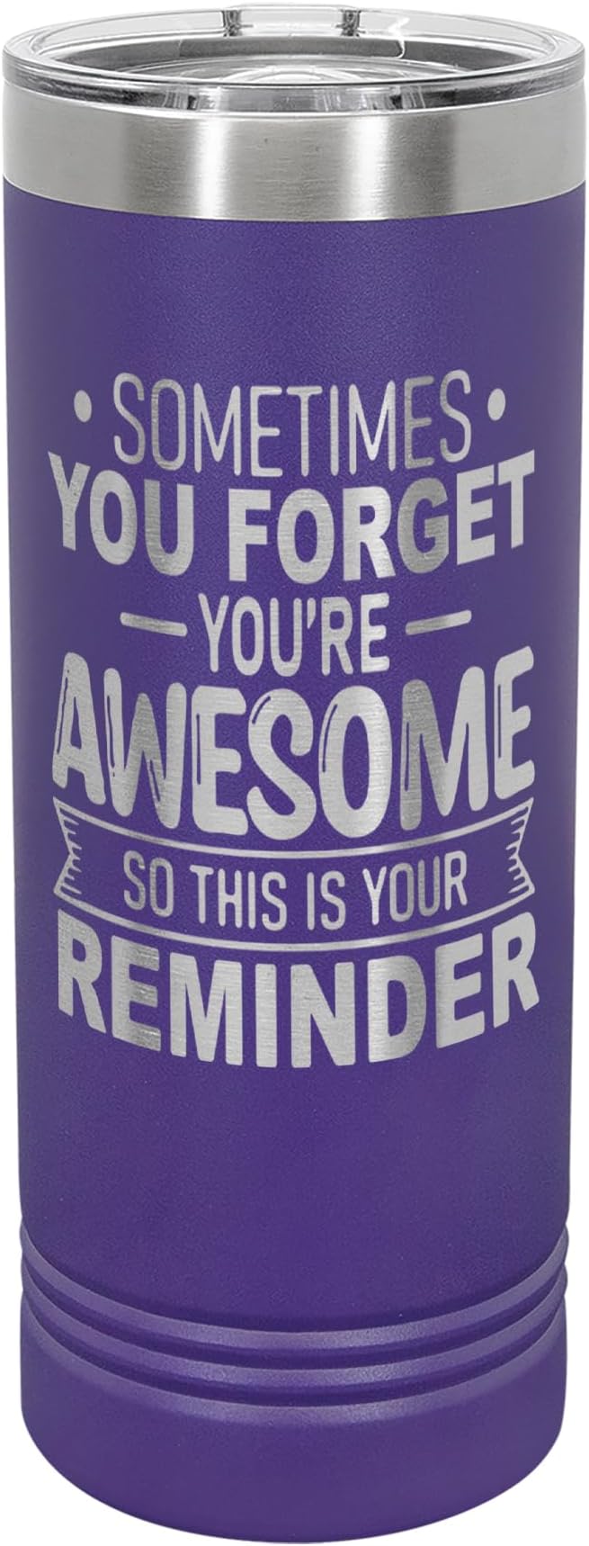 Spotted Dog Company Inspirational Tumbler, Inspirational Gifts for Men Dad Father Wife Sister Women, Birthday For Him Her, You?셱e Awesome Tumbler, Teacher Coworker Gifts 22oz Purple