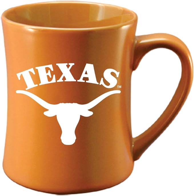 Texas Longhorns Ceramic 16oz Sculpted Mug ??Official Team Logo Coffee Cup ??Handwash Recommended ??Individually Boxed