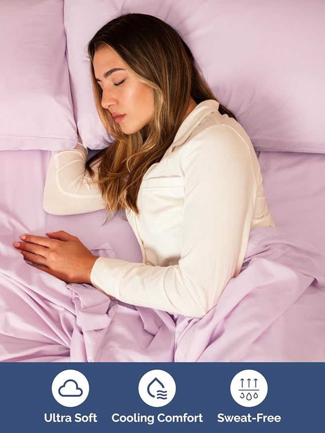 Extra Deep Pocket Queen Sheet Set - 4 Piece Breathable & Cooling Bed Sheets - Hotel Luxury Sheet Set - Soft, Wrinkle Free & Comfy - Easily Fits Extra Deep Mattresses - Deep Pocket Light Pink Sheets