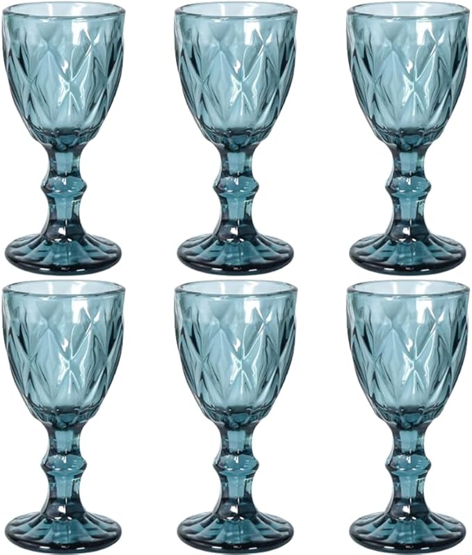 6-Piece Stemmed Cordial Glasses Set, Dishwasher Safe, Perfect for Tequila, Brandy Tasting, Weddings, and Bars (Style4,6pcs)