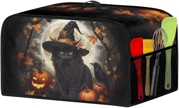 Halloween Protection for Electric Slow Cooker Halloween Decor Appliance Dust Cover Fit for Most 6+ Quart Portable Accessories Carrying Cover