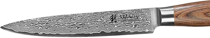 Wakoli EDIB Pro Damascus Carving Knife ??Japanese Style Meat Slicer | 6.7-Inch Blade Made of 67-Layer Damascus Steel with VG10 Core | Ergonomic Pakkawood Handle | Professional Carving Tool