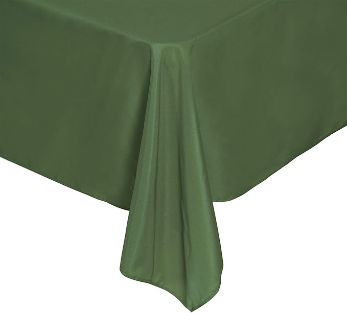 Cupuamon Rectangle Tablecloth 60x102 inch Washable Polyester Fabric Table Cloth for Wedding Party Dining Banquet Decoration（60x102, Willow）