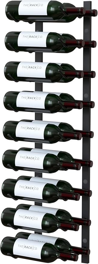 Y-Furniture Wall Mounted Wine Rack Metal (Steel, 18 Bottles)