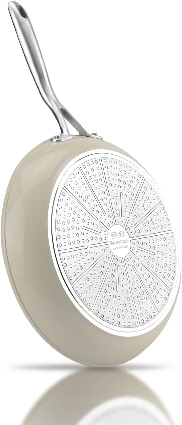 TeChef Collection | 12" Ceramic Nonstick Frying Pan Skillet, Nontoxic - Free of PFAS, PFOA, PTFE, Made in Korea (12-in)