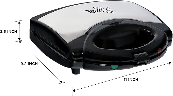 Total Chef 4 in1 Grill Waffle Maker - Sandwich, Panini Press Machine, Electric, Mini Belgium Waflera, Non-Stick Removable Plates, Easy To Clean Countertop Cooking Kitchen Appliance For Breakfast