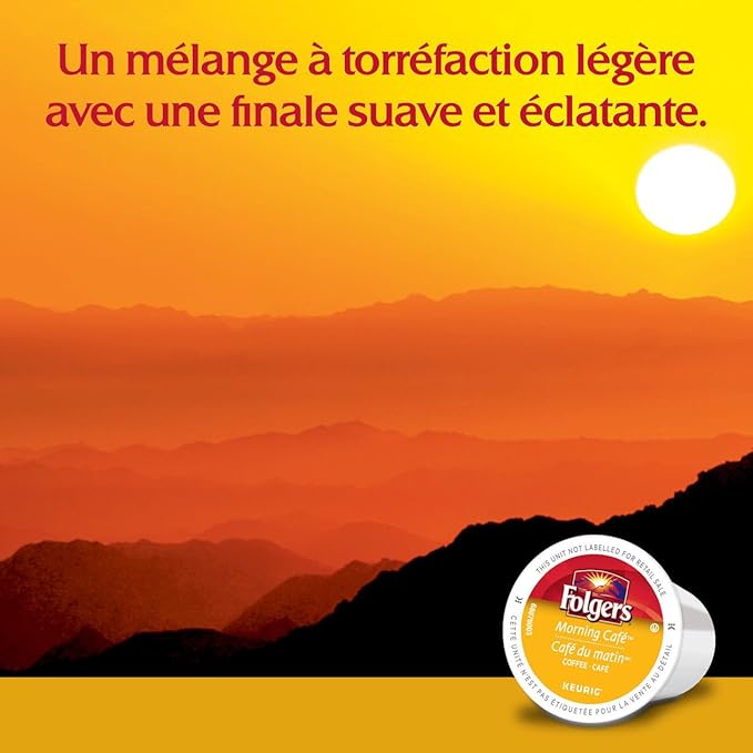 Folgers Morning Caf챕 K-Cup Coffee Pods 30 K-Cup Pods