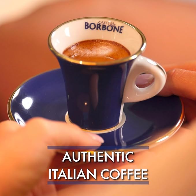 Caff챔 Borbone Whole Bean Coffee, Medium Roast Arabica and Robusta Blend, Crema Superiore, Rich and Smooth Italian Coffee, 2.2 lb Bag