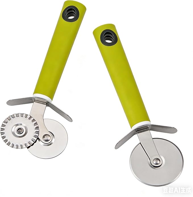 2Piece set Pizza cutter, pastry cutter, pizza slicer for home use