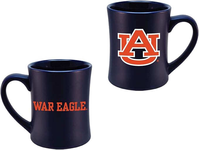 Auburn Tigers Ceramic 16oz Sculpted Mug ??Official Team Logo Coffee Cup ??Handwash Recommended ??Individually Boxed