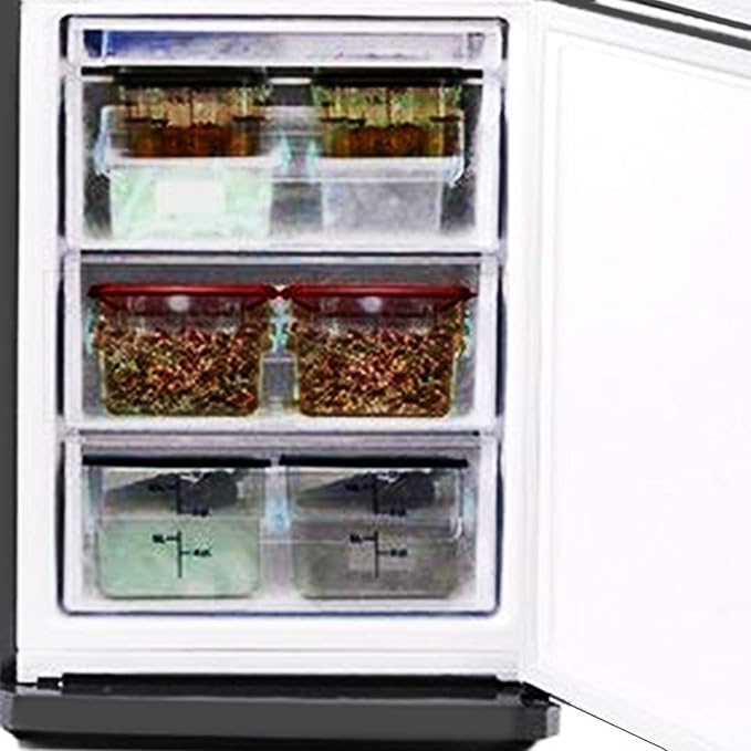 Tiger Chef 2 Quart Commercial Grade Clear Food Storage Square Polycarbonate Containers With Green Lids