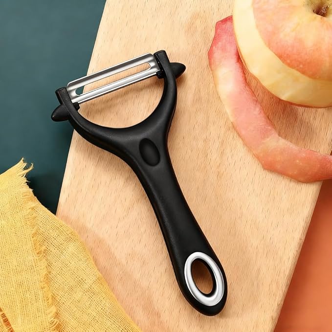 30 Pack Vegetable Potato Peeler for Kitchen,Ergonomic Soft-Touch Handle-Black (Black, 30 Pack)