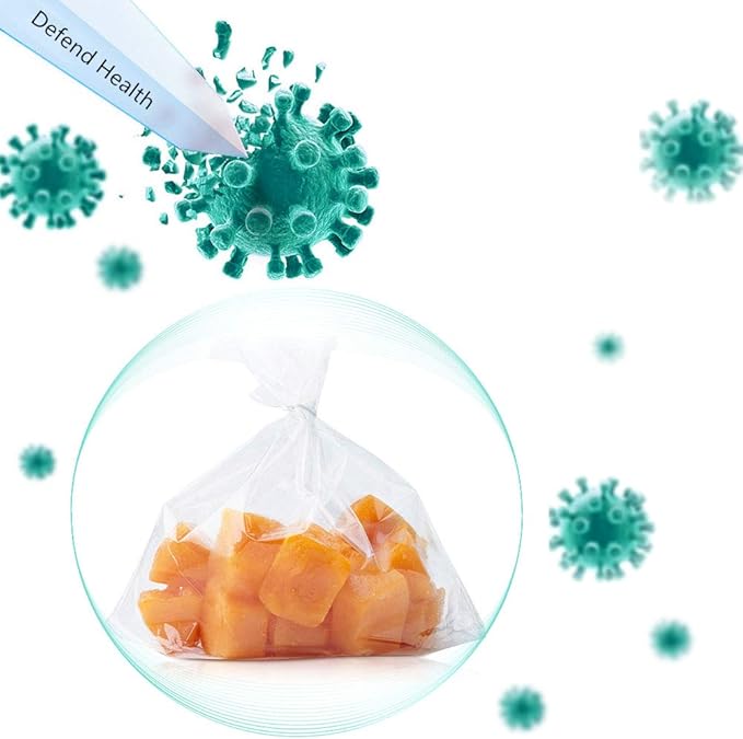 Pinshion Food Storage Bags - 16 x 20 Plastic Produce Bags, Clear, 350 per Roll - Ideal for Fruits, Vegetables, Bread and Groceries