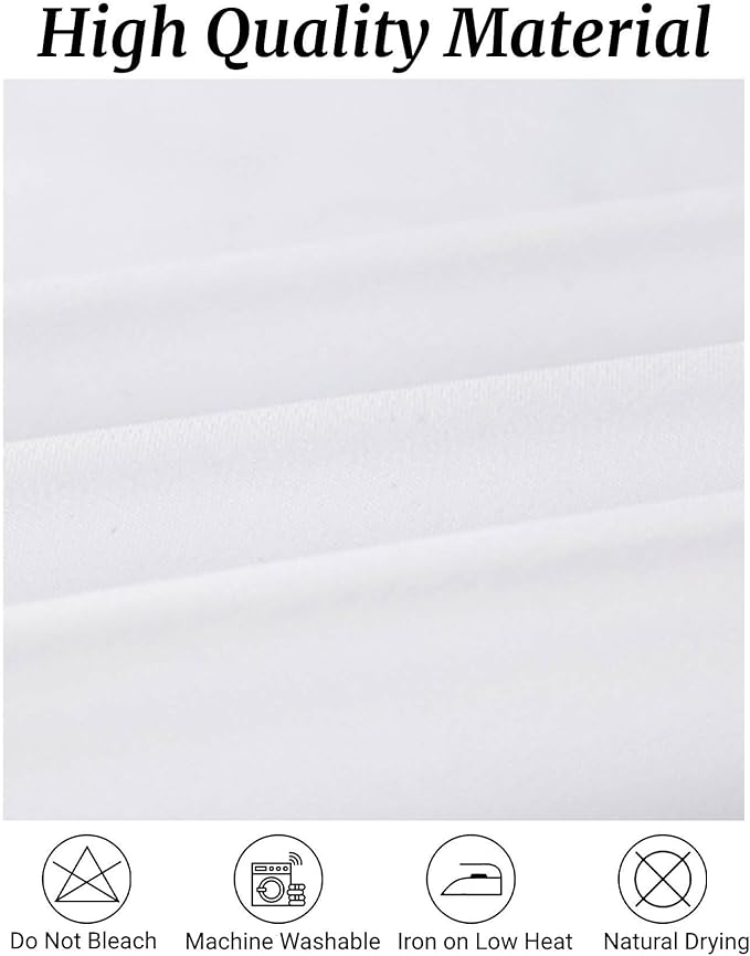 Fokitut 6 Pack Round Tablecloth, 132 Inch, Stain Resistant and Wrinkle Polyester Table Cloth, Fabric Table Cover for Kitchen Dining, Wedding, Party, Holiday Dinner-White