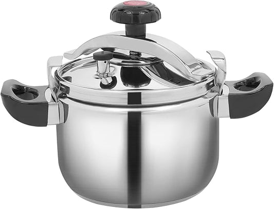 6.35Quart Stainless Steel Pressure Cooker Presto Pressure Canner Secure locking System Pressure Pot Thickened Silicone Ring And Anti-scald Handle Pots and Pans Kitchen Cookware Dishwasher Safe (7L)