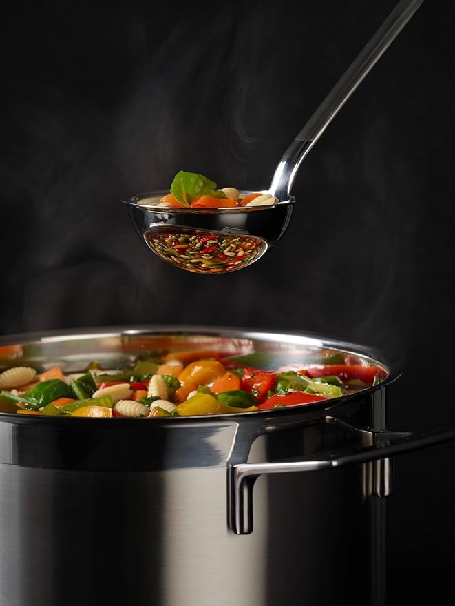 R철sle Stainless Steel Sauce Ladle, Flat Handle, 1.7-Ounce