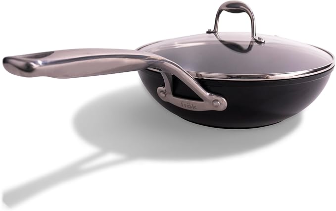 fr철k All-In-One Non-Stick Fry Pan Meets Wok with Lid, 11-Inch, Black & Silver