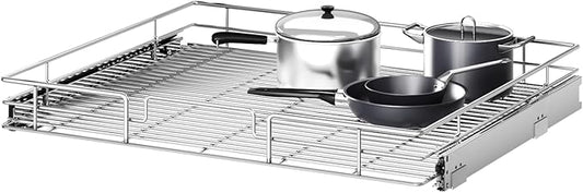 Pull Out Cabinet Organizer 30" W x 21쩍" D, Heavy Duty Cabinet Pull Out Shelves, Slide Out Drawers Organization for Kitchen Cabinets Bathroom
