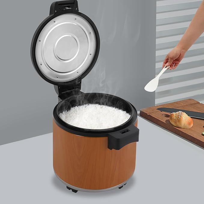24Qt Commercial Rice Warmer, 105W Big Rice Warmer with Non-stick Inner Pot, Adjustable Temperature Portable Rice & Food Warming Bowl for Restaurant, Hotel(NOT Cooker)