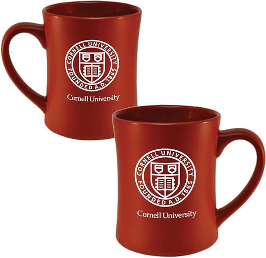 Cornell Big Red Ceramic 16oz Sculpted Mug ??Official Team Logo Coffee Cup ??Handwash Recommended ??Individually Boxed