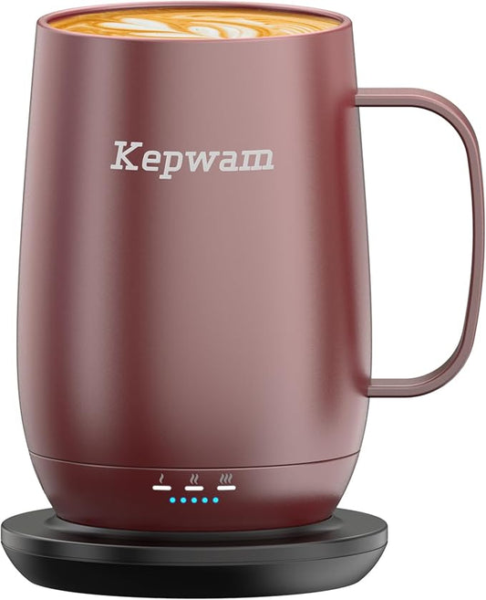 Heated Coffee Mug T2-Plus, 20oz Leading Large Capacity Self Heating Mug, Up to 8 Hrs Battery & Hot Up to 149?? Smart Coffee Mug for Women, Men