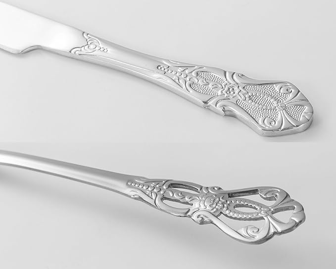 Wedding Cake Knife and Server Set, Silver Cake Cutting Set for Wedding, 4 Pieces Mr and Mrs Gifts Set with Forks for Engagements, Anniversaries